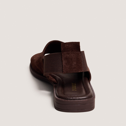 Sandales &agrave; &eacute;lastiques brown