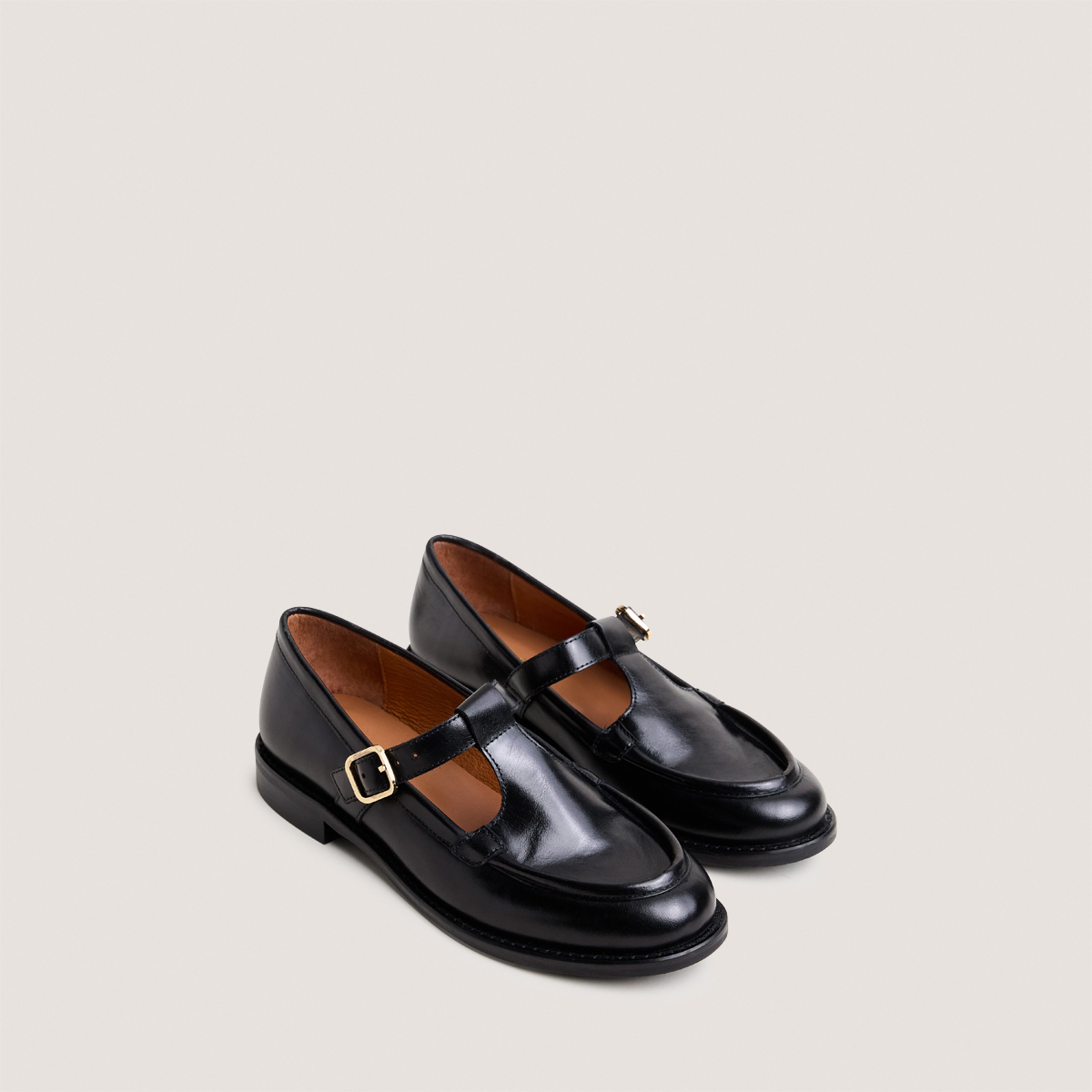 Mocassins &agrave; brides black