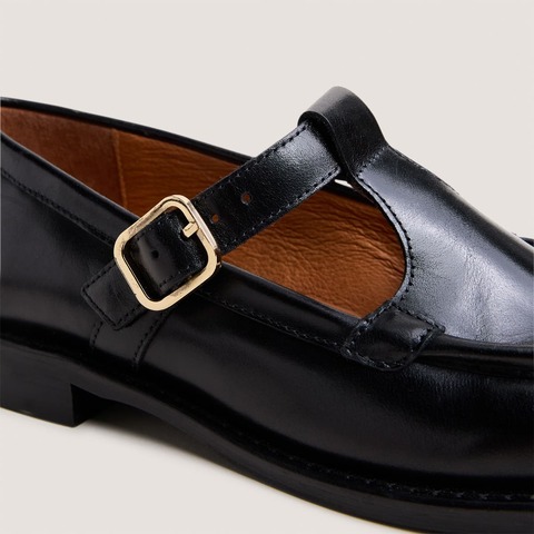 Mocassins &agrave; brides black