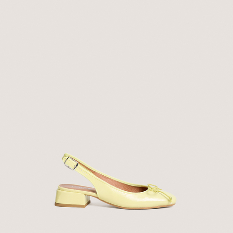 Ballerines slingbacks jaune pale