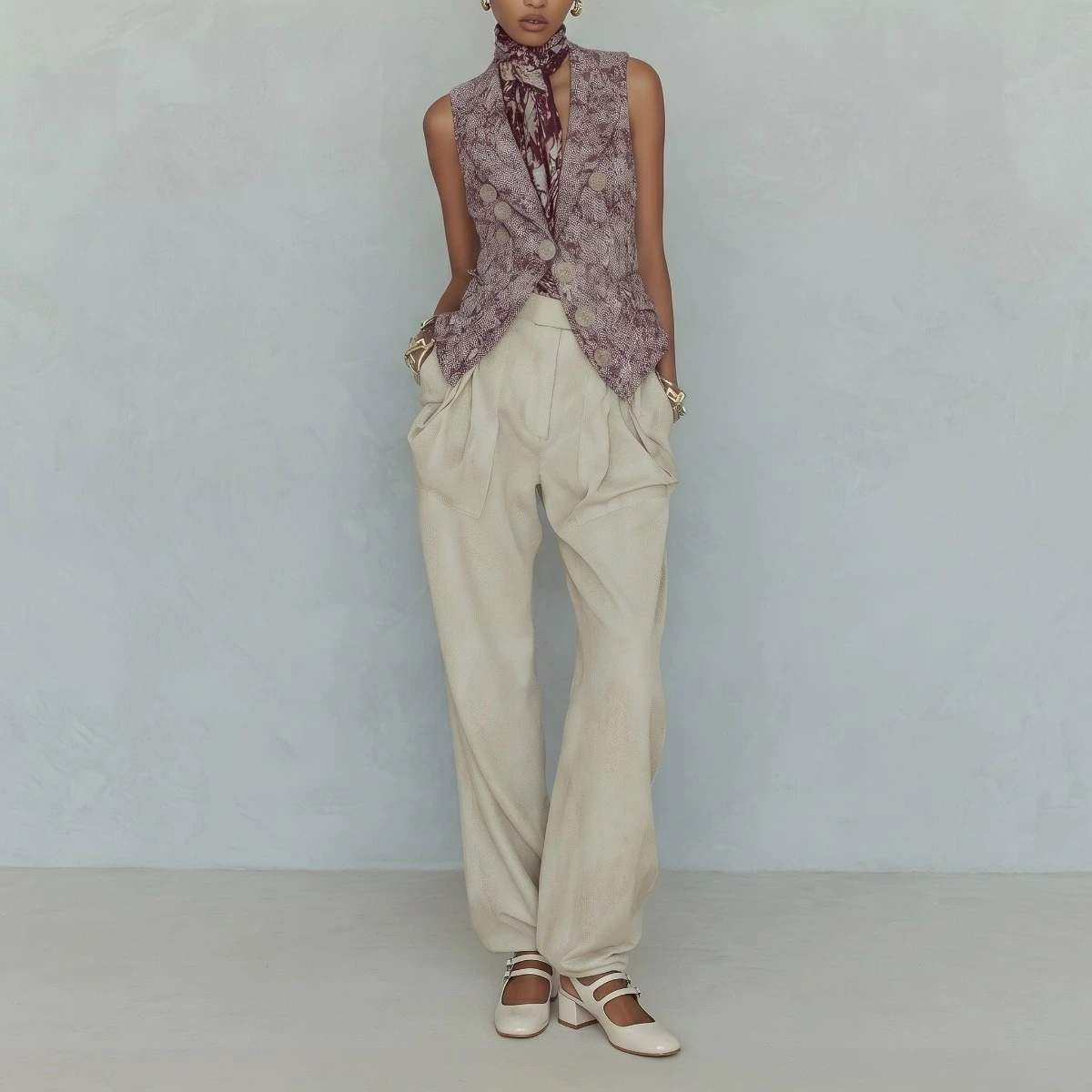 Babies slingbacks &agrave; doubles brides in ecru patent leather | DRIBBLE