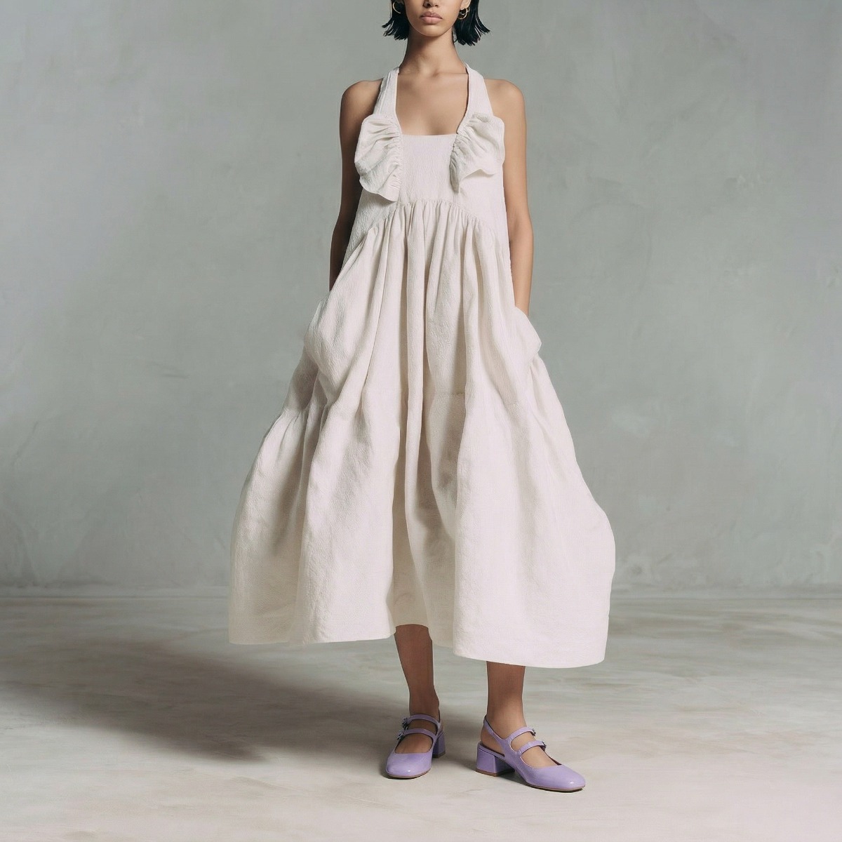 Babies slingbacks &agrave; doubles brides lilac