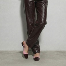 Ballerines slingbacks bordeaux/rose petale