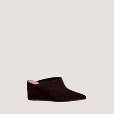 Mules &agrave; talons compens&eacute;s brown