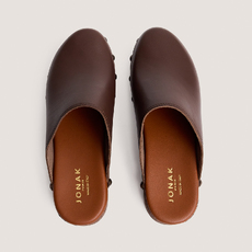 Mules &agrave; plateformes dark brown