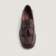 Loafers with tassels brown