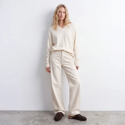 Soft backless loafers in brown split leather | lilou