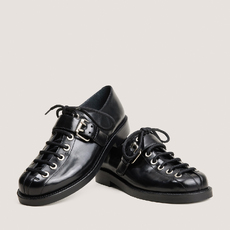 Lace-up derbies black