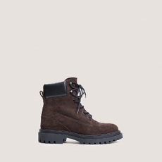 Lace-Up Boots with Lug Soles brown / black