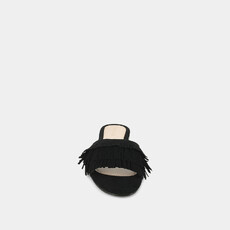 Mules en velours noir black