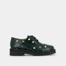 Derbies &agrave; clous green