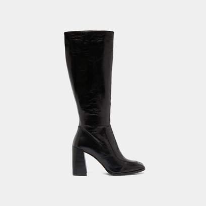 High boots in black leather | vaubane