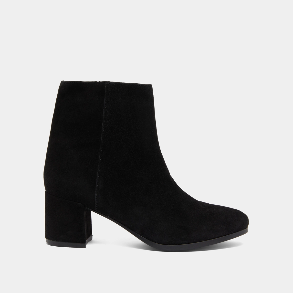 Boots &agrave; talons in black suede | ANNICK