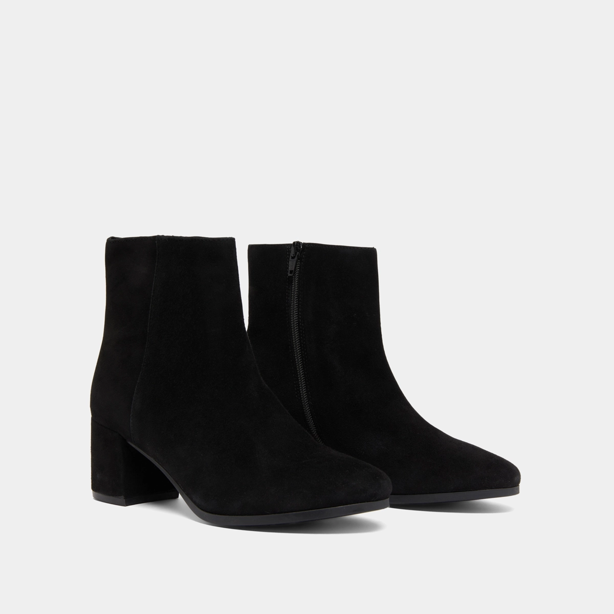 Boots &agrave; talons in black suede | ANNICK