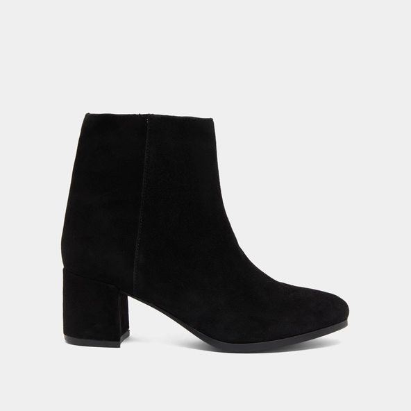 Boots &agrave; talons in black suede | ANNICK