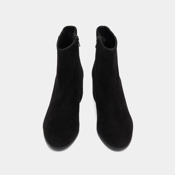Boots &agrave; talons in black suede | ANNICK