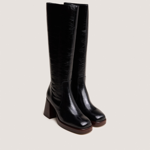 Bottes &agrave; plateformes black