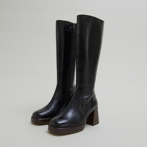 Bottes &agrave; plateformes black