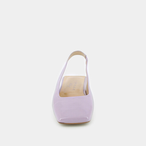 Ballerines Slingback &agrave; bouts carr&eacute;s lilac