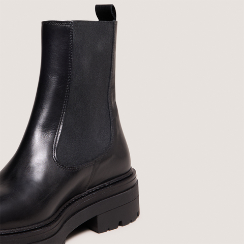 Boots &agrave; plateformes black