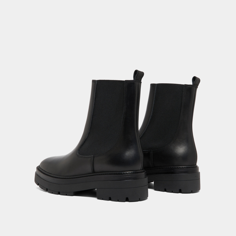 Boots &agrave; plateformes black