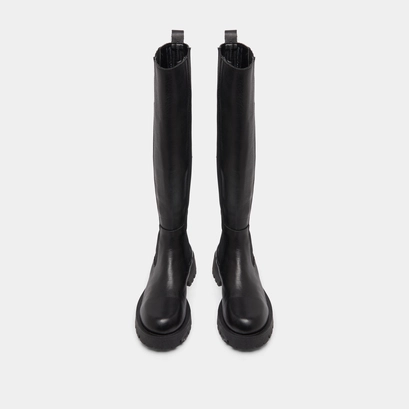 Bottes &agrave; plateformes in black leather | rebel