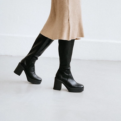Bottes à plateformes black