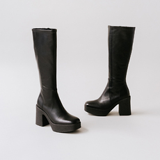 Bottes &agrave; plateformes black