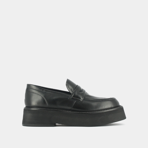 Mocassins &agrave; plateformes black