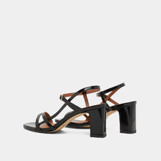 Sandales &agrave; talons et brides black