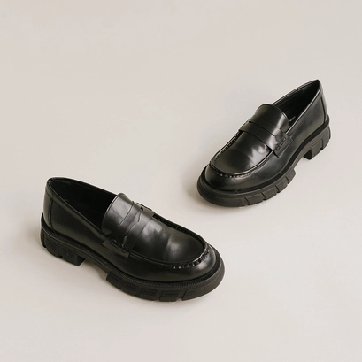Mocassins à semelles crantées black