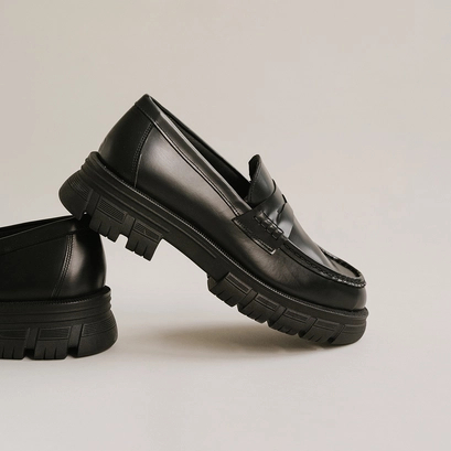 Mocassins à semelles crantées black