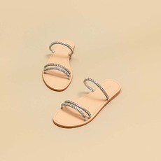 Mules &agrave; brides silver