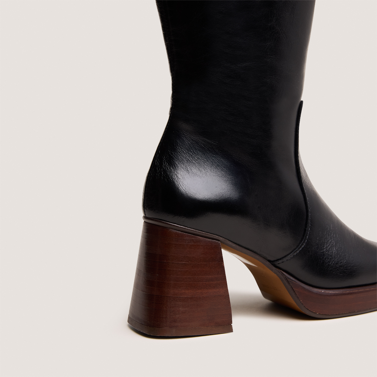 Bottes &agrave; plateformes black