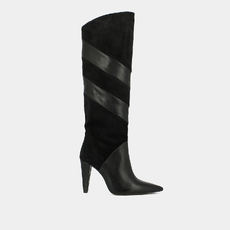 Bottes hautes &agrave; bouts pointus black