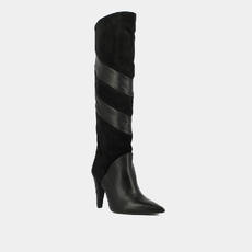 Bottes hautes &agrave; bouts pointus black