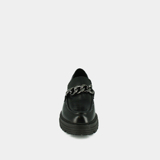 Mocassins &agrave; chaines et semelles crant&eacute;es... black