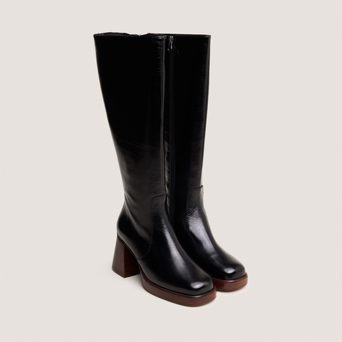 Bottes &agrave; plateformes black