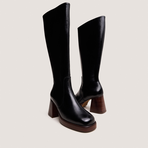 Bottes &agrave; plateformes black