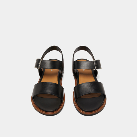 Sandales &agrave; brides et bouts ouverts black