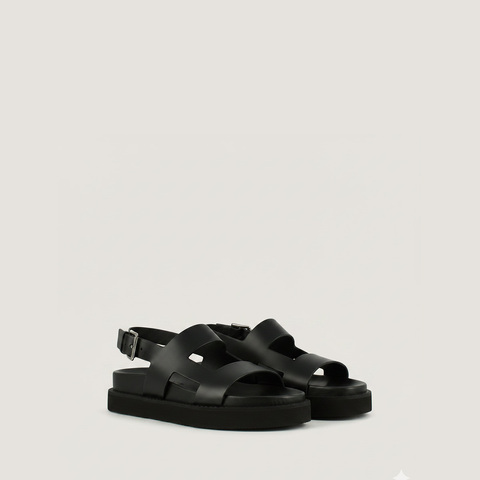Sandales &agrave; brides crois&eacute;es black