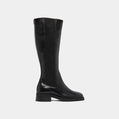 Bottes hautes in black leather | peggie