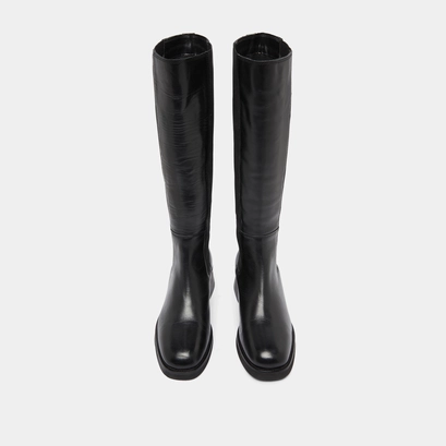 Bottes hautes in black leather | peggie