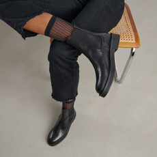 Boots &agrave; bouts ronds black