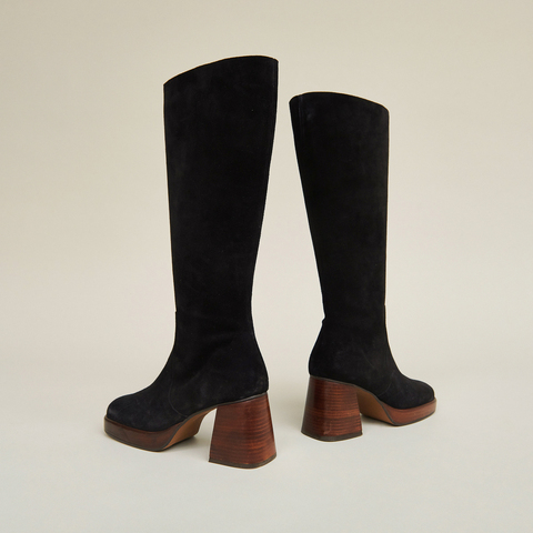 Bottes &agrave; plateformes black