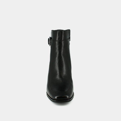 Bottines &agrave; talons et boucles black