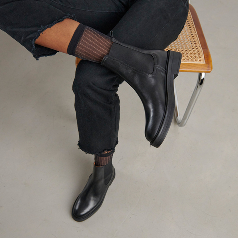 Boots &agrave; bouts ronds black