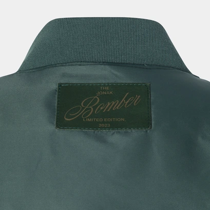 The jonak bomber - jonak x schott in green nylon | the