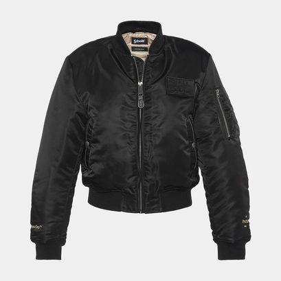 The jonak bomber - jonak x schott in black nylon | the