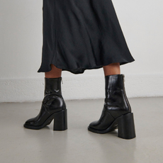 Boots &agrave; talons hauts black